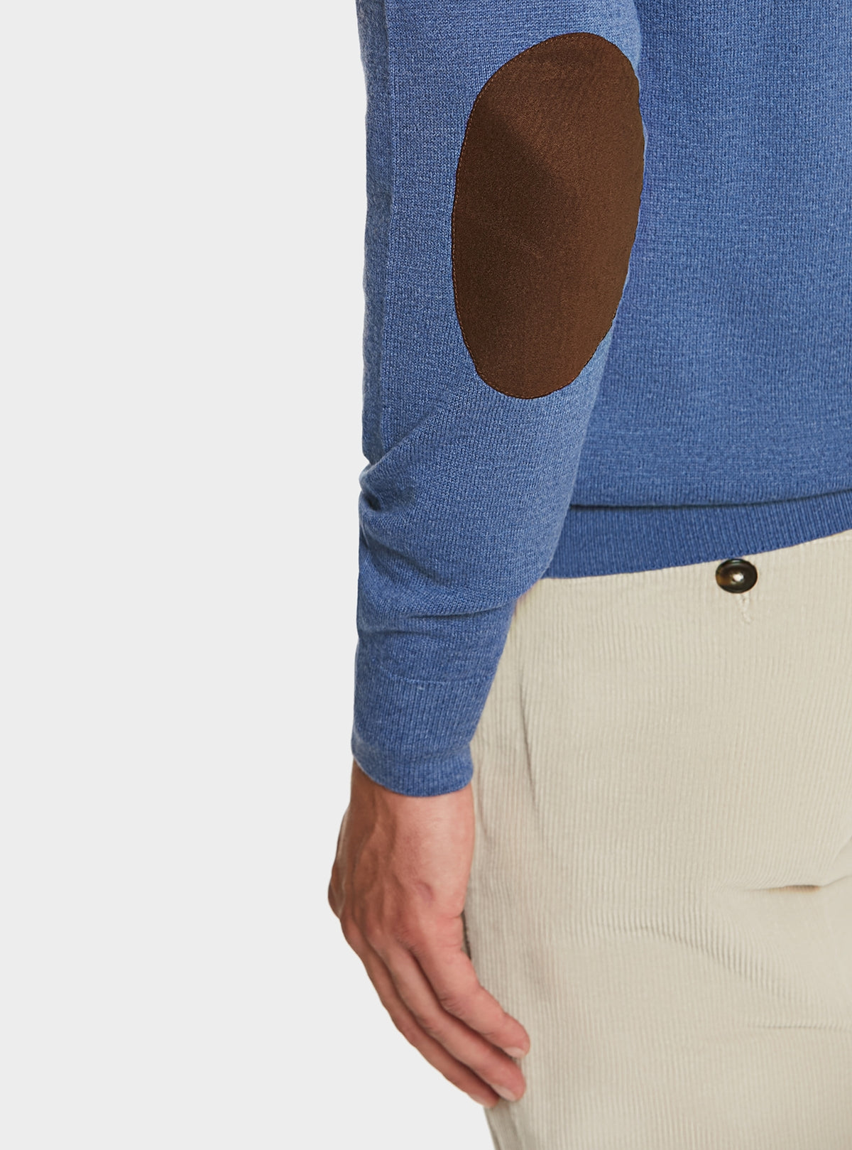 Maglia mezza zip in lana e cashmere