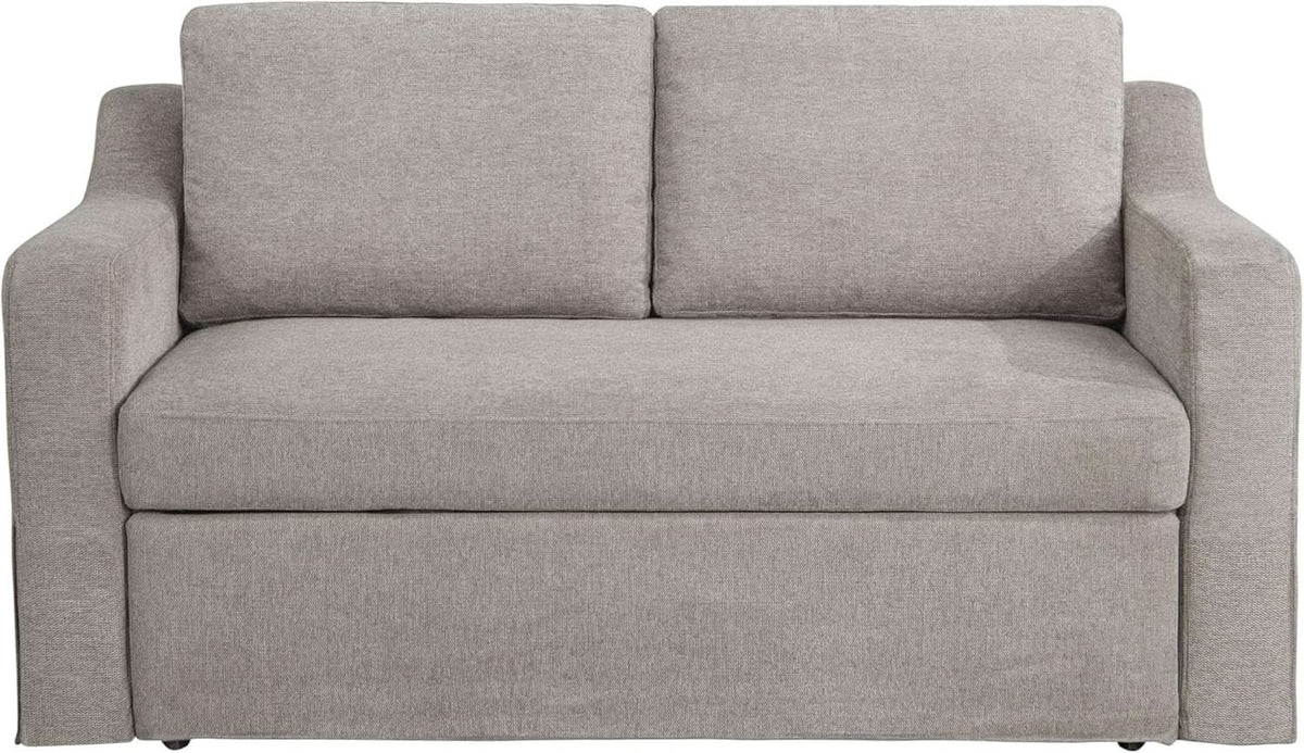 Full Size Slipcovered Convertible Sleeper Sofa Comfortably