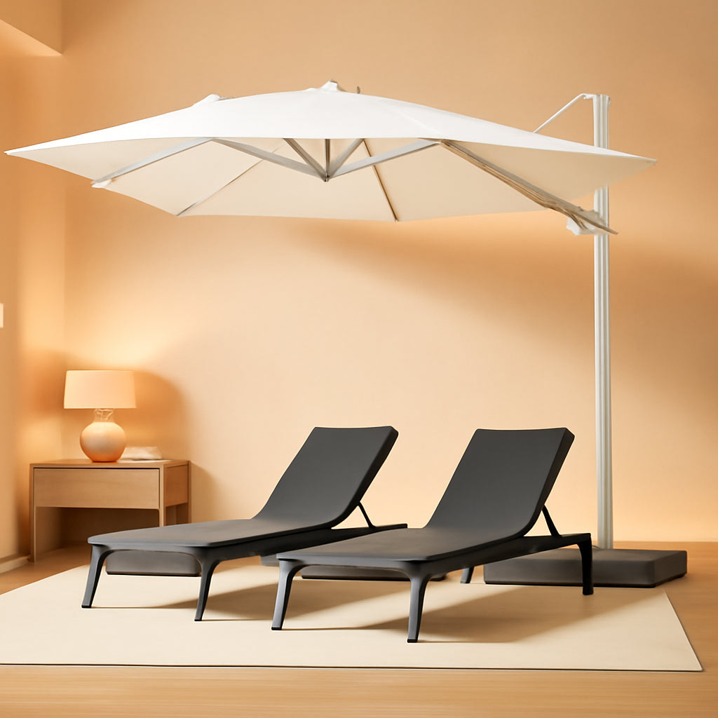 10-Foot Cantilever Patio Umbrella With UV-Resistant Fabric