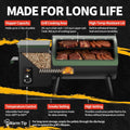 Electric Pellet Grill Smoker 8in1 PID Temperature Control