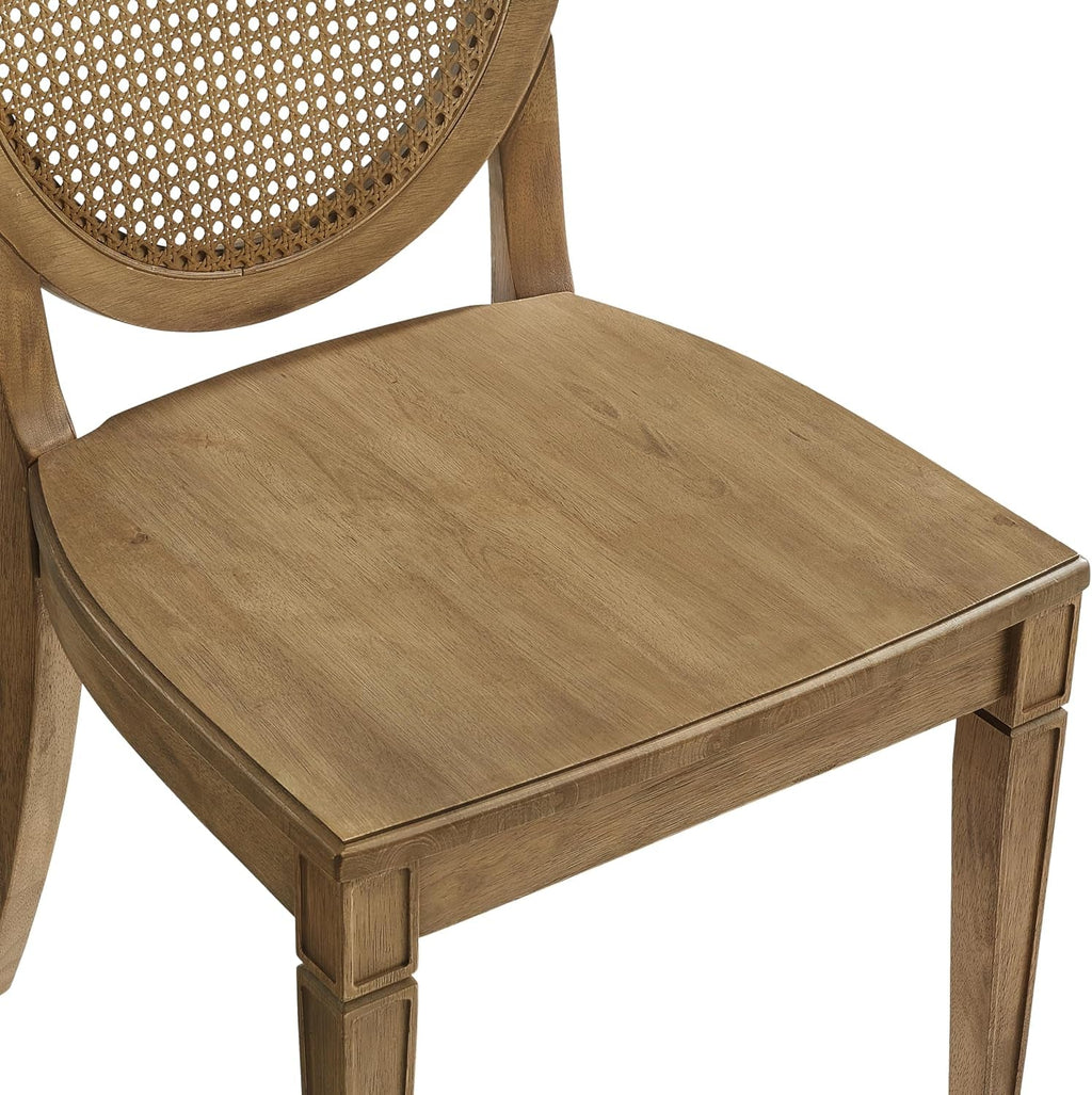 Katia Vintage-Inspired Cane-Back Dining Chairs Pair of Two