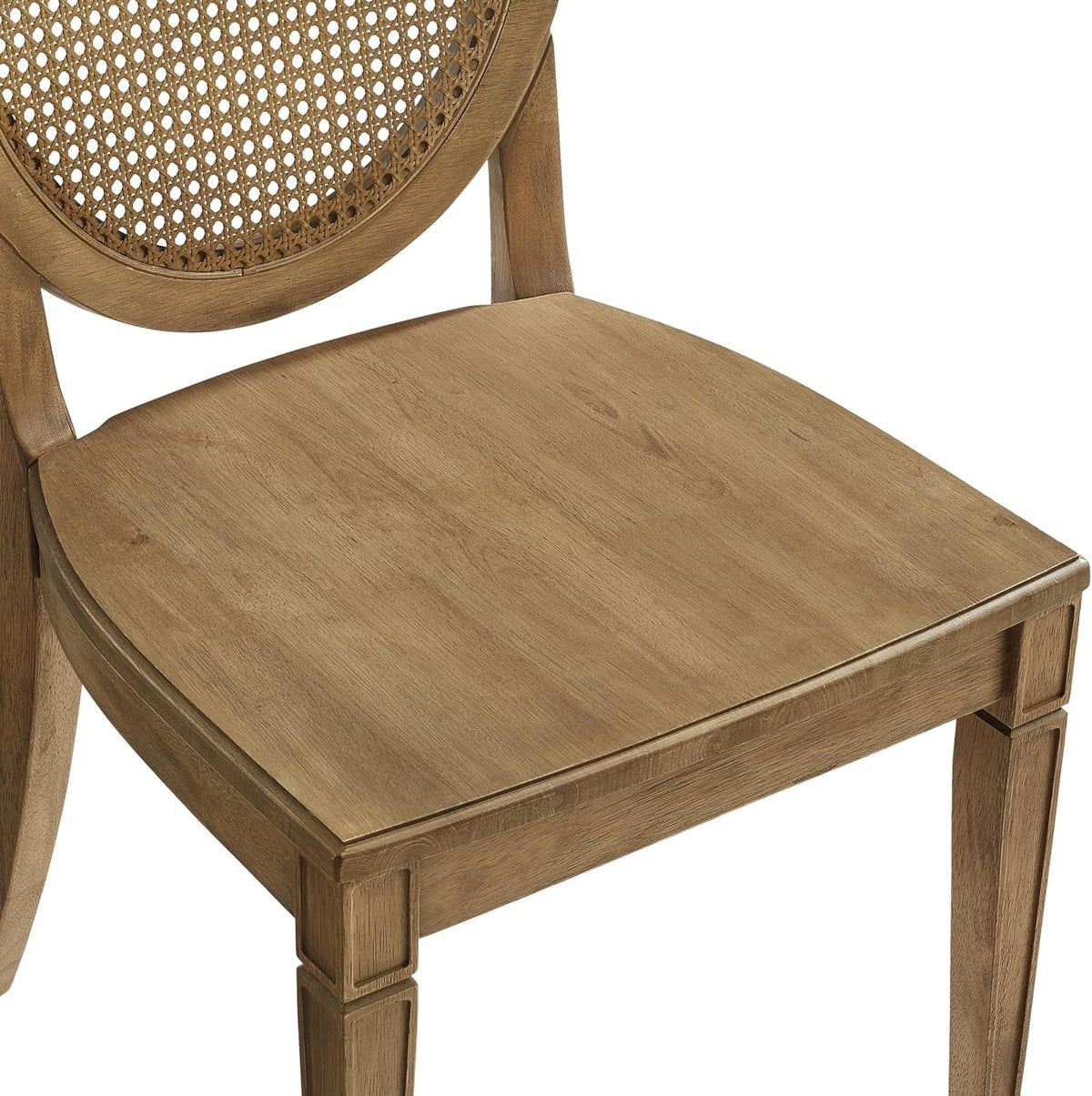 Katia Vintage-Inspired Cane-Back Dining Chairs Pair of Two