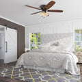 52-Inch Oil-Rubbed Bronze Ceiling Fan With LED Light