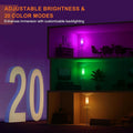 Programmable RGB Floorstanding Lamp With Beige Shade